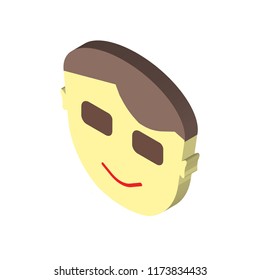 Man isometric left top view 3D icon