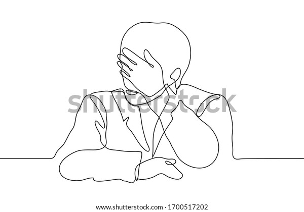 Man Jacket Torso Sits Table Put Stock Vector (Royalty Free) 1700517202