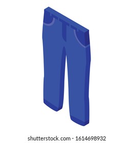 Man jeans icon. Isometric of man jeans vector icon for web design isolated on white background