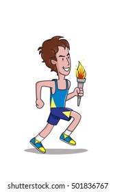 man jogger health runner character