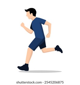 Man Jogging Design Illustration vetor eps formato adequado para suas necessidades de design logotipo animação ilustração etc