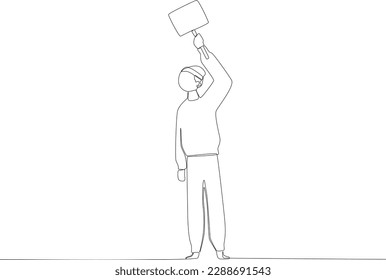A man joins the presidential campaign of his choice. Vote one-line drawing