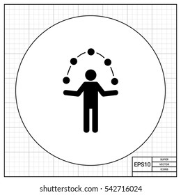 Man Juggling Balls Icon