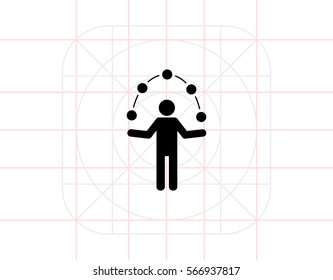 Man Juggling Balls Icon