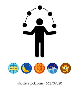 Man Juggling Balls Icon