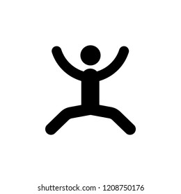 man, jump icon. Element of walking and running people icon for mobile concept and web apps. Detailed man, jump icon can be used for web and mobile
