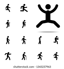 man, jump icon. Walking, Running People icons universal set for web and mobile