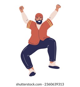 man jumping design vector isolated