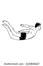 man jumping from a height
hand drawn art illustration