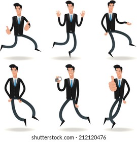 Man jumping illustration