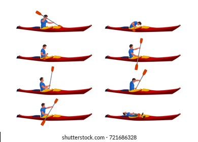 man in kayak set 01