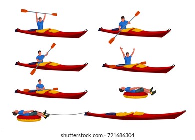 man in kayak set 02