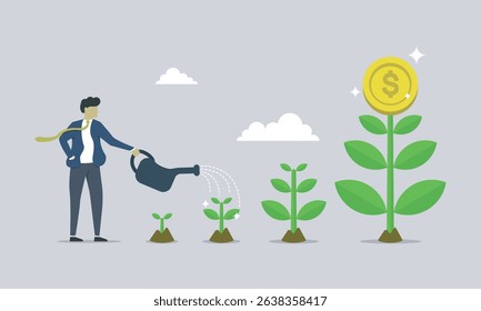 Man keep growing the income. income or money always grow if you keep consistance. money growth.