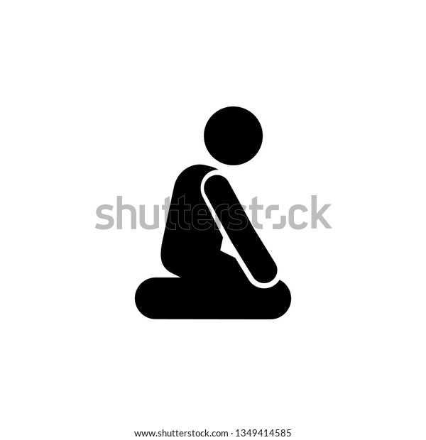 Man, kneeling on ground icon. Element\
of man kneeling icon for mobile concept and web apps. Detailed Man,\
ground, knee icon can be used for web and\
mobile