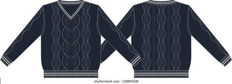 Man knit jersey (pullover)