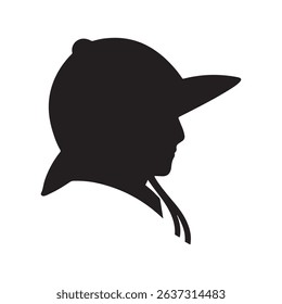 Man Korean traditional hat vector isolated on white background.
