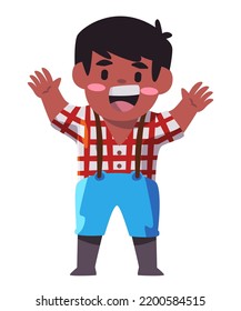 Hombre trabajador de trabajo vistiendo jeans azules y símbolo de camisa a cuadros de granjero y mecánico