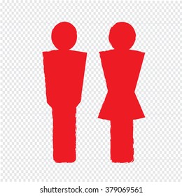 man and lady People icon Illustration design