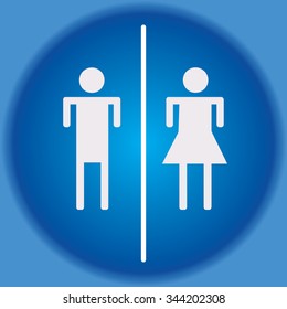 a man and a lady toilet sign