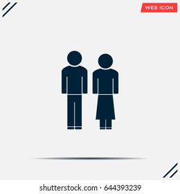 Man and lady toilet sign