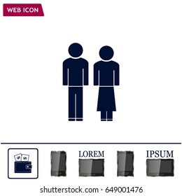 Man and lady toilet sign