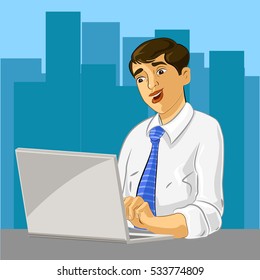 Man with Laptop