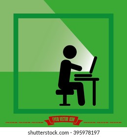 Man Laptop Icon