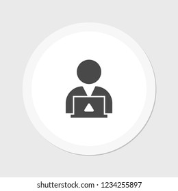 man laptop vector icon