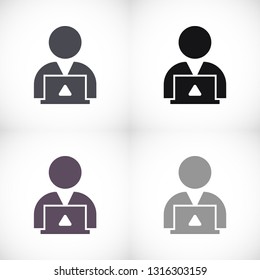 man laptop vector icon