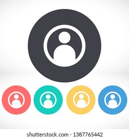 man laptop vector icon. lorem ipsum 10 EPS Design