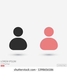 man laptop vector icon. lorem ipsum 10 EPS Design