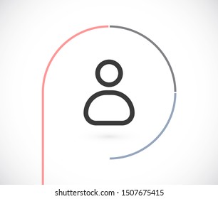 man laptop vector icon. lorem ipsum 10 EPS Design