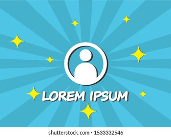 man laptop vector icon. lorem ipsum 10 EPS Design