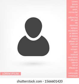 man laptop vector icon. lorem ipsum 10 EPS Design