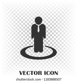 man leader vector icon