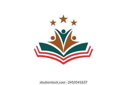 man aprender logo logo logo diseño único vectores moderno