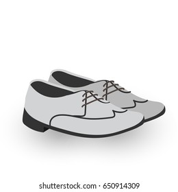 Man leather shoes