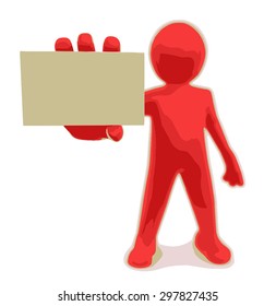 Man with letter