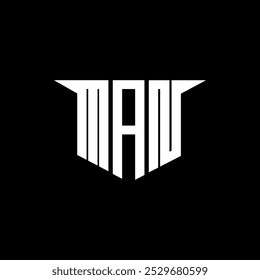 MAN letter logo design with white background in illustrator, vector logo modern alphabet font overlap style, calligraphy designs for logo, Poster, Invitation, etc.