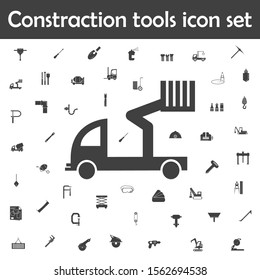 Man lift truck icon. Constraction tools icons universal set for web and mobile