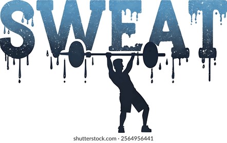 a man lifting a heavy weight dumbbell featuring fitness t-shirt design 