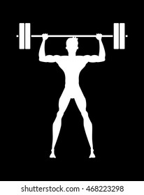 man lifting weight