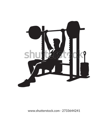 Man lifting weights, bench press, gym workout, strength training, bodybuilding, muscle, power, fitness.