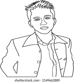 Man Line Art Vector Design Stock Vector (Royalty Free) 2149662889 ...