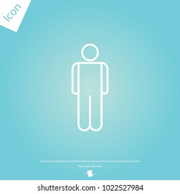 Man line icon