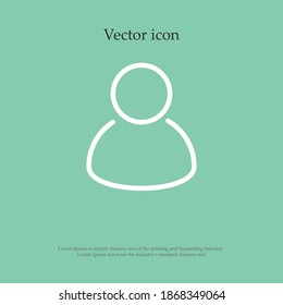 icono de línea de comando man, ilustración de vector de contorno.