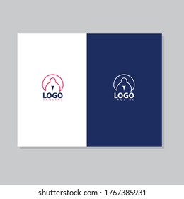 Man Logo Template. Vector Illustration. Flat, Simple, Modern Design.
