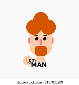 i am the man logo vector