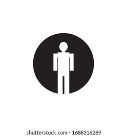 Man logo vector illustration design template