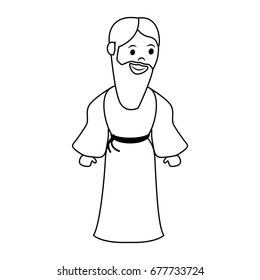  man with long beard icon image 